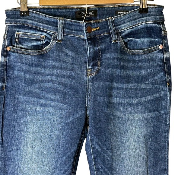 Judy Blue Bristol Jeans Womens 9/29 Blue Medium Wash Denim Skinny Fit JB82106MD - Picture 2 of 11